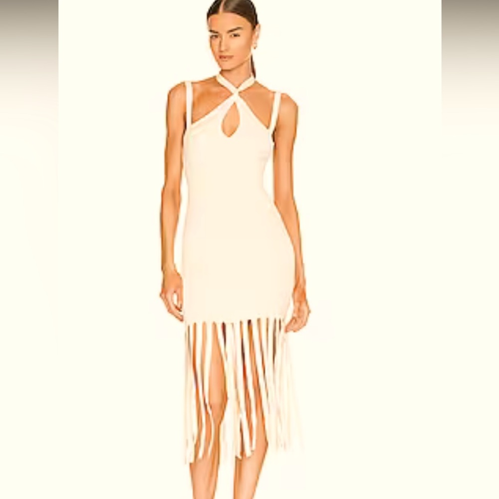 Darick Fringe Midi Dress by L’Academie